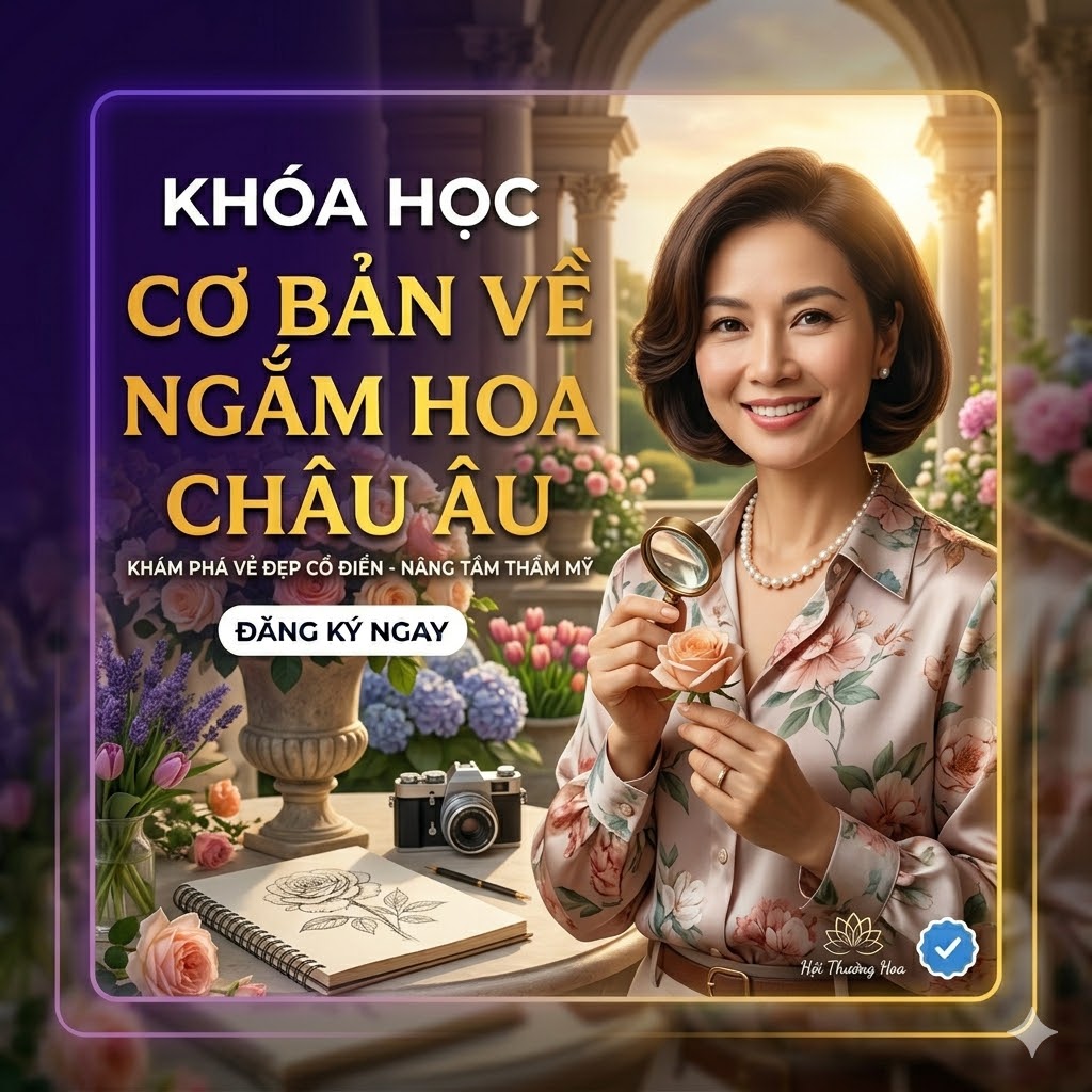 Nghệ Thuật Cắm Hoa Châu Âu – Tinh Tế, Sang Trọng Từ Những Điều Cơ Bản