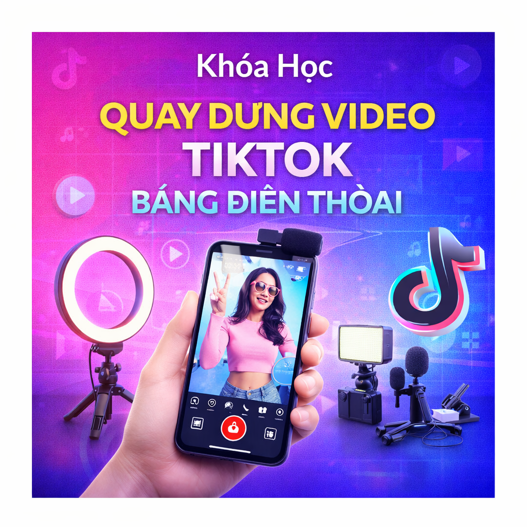 Khóa Học Quay Dựng Video Tiktok Bằng Điện Thoại